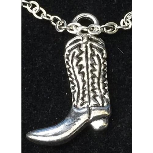 Fashion Jewelry Tibetan silver Cowboy boots Charms Statement Choker Necklace Pendant Accessories Fast shipping B443