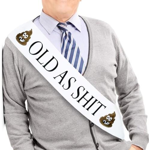 Men Women 21st 30th 40th 50th 60th 70th adult Birthday i am Retired Retirement Party decoration sash gift Supplies photo prop