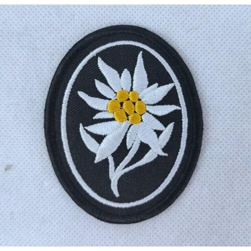 WWII GERMAN MOUNTAIN TROOPS ELITE EDELWEISS SLEEVE PATCH INSIGNIA