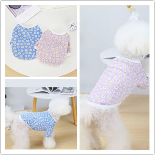 Dog Clothes Pet Clothing Autumn and Winter Schnauzer Teddy Dog Small Dog 21 Little Daisy Cardigan Puppy Clothes