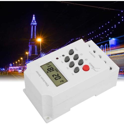 AC 220V KG316T-II Digital Time Switch With LCD Digital Display Micro Computer Electron Timer Control Switch