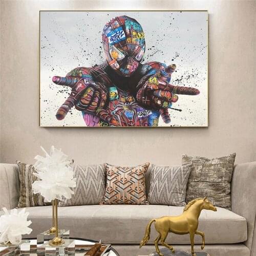 Marvel Avengers Superhero Movie Prints and Posters Oil on Canvas Painting Home Decoration Wall Art for Kids Room Cuadros