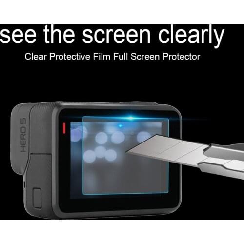 Durable Protective Films Wear-resistant 9H Tempered Glass Protective Film Screen Protector for GoPro Hero 8 Black Camera