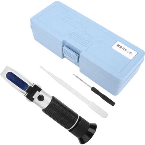 Refractometer 0-10%/20%/32%/50%/80%/90% Concentration Meter Brix Tester With Automatic Temperature Compensation