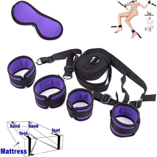 Adult Sex Toy with Binding Rope, Shackles Handcuffs Flirting Supplies Bed Accessories 2021 New Fashion