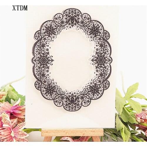 Hot sale Photo frame Transparent Clear Stamps / Silicone Seals Roller Stamp for DIY scrapbooking photo album/Card Making