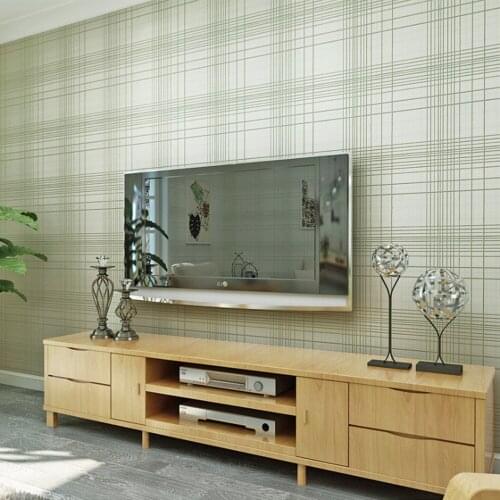 Q QIHANG Modern Simple Pure Color Horizontal Vertical Living Room Bedroom TV Background wall Non-woven Wallpaper 0.53m*10m=5.3m2