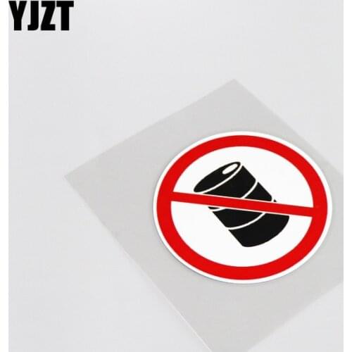 YJZT 9CM*9CM Warning No laying Inflammable Thing PVC Decoration Reflective Decal Car Sticker 13-0106
