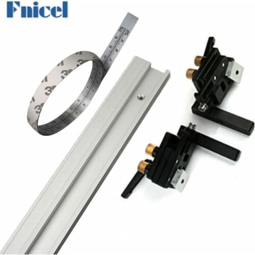 Aluminium Alloy T-tracks Slot Miter Track and Miter Slide Track Stopper Table Saw Miter Gauge Chute Woodworking Tools DIY