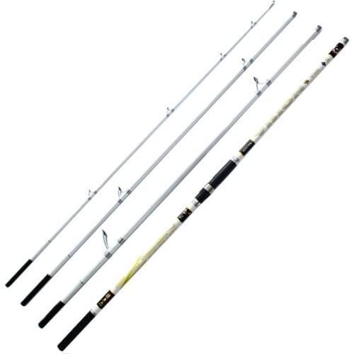 Beach fishing rod SURf ROD only 4.2m/4.5m/5.4M 3/4 sections carbon surf casting fishing rod long-casting rod CW 100-200g