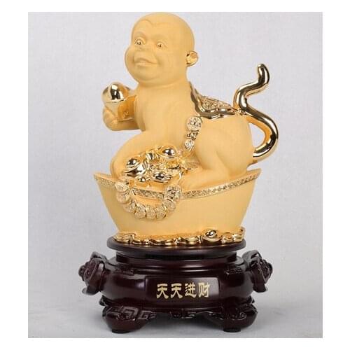 Grandpa Good Lucky Old Folk 37" Old Chinese bronze zodiac drgon head Handle statue Crutch Cane Walking stick