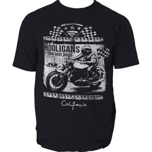 Theharajuku Streetwear Shirt Ment Shirt Hooligans Bikerharajuku Streetwear Shirt Mengarage S-3Xl