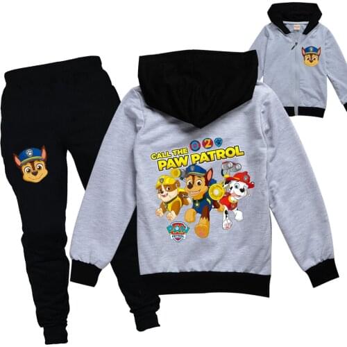 Paw Patrol Spring Hoodie Girls Sweatshirt Boys Hoodie Kids Hoodie Active Cotton Cartoon Regular Paw Kid Clothes Pullover Hoodie