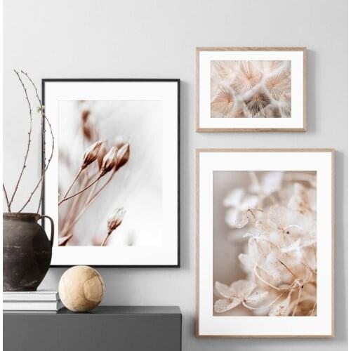 Winter Flower Dandelion Plant Landscape Wall Art Canvas Painting Nordic Posters And Prints Wall Pictures For Living Room Decor