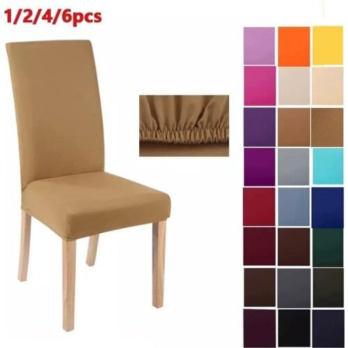 1/2/4/6Pcs Chair Cover Home Spandex Stretch Elastic Slipcovers Chair Covers For Kitchen Dining Room Wedding Banquet Home