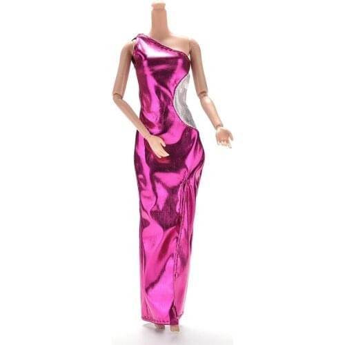 1PCS New Purple Dresses Handmake Wedding Dress Fashion Clothing Gown For Dolls Accessories