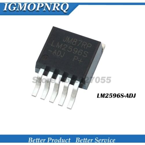 10PCS LM2596S-ADJ TO-263 LM2596S LM2596 REG BUCK ADJ 3A TO263-5 quality nmd boost usb channels diy Regulator