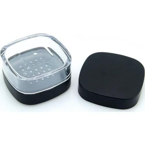 100pcs 30g Plastic Empty Powder Puff Case Face Powder Blusher Makeup Cosmetic Jars Containers With Sifter Lids