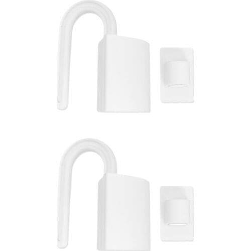 2pcs Baby Safety Finger Pinch Guard Door Stopper White 360 Degrees Plastic Compact Rotating Hanging Baby Security Door Guard