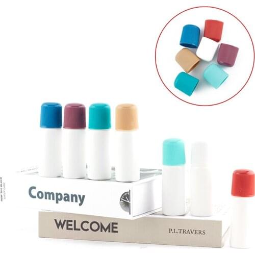 30ML With Sponge Applicator White Medicine Liquid Bottle With Blue Sponge Head Bottling Accessories