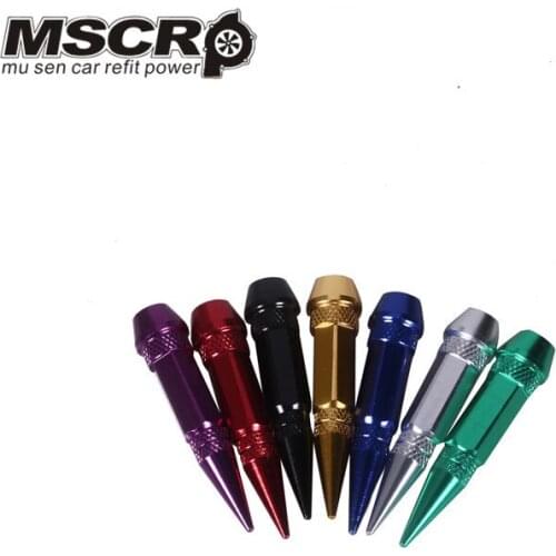 4Pcs/set Universal Aluminum Auto Bicycle Tire Valve Cap Valve Stem Caps Wheels Rims