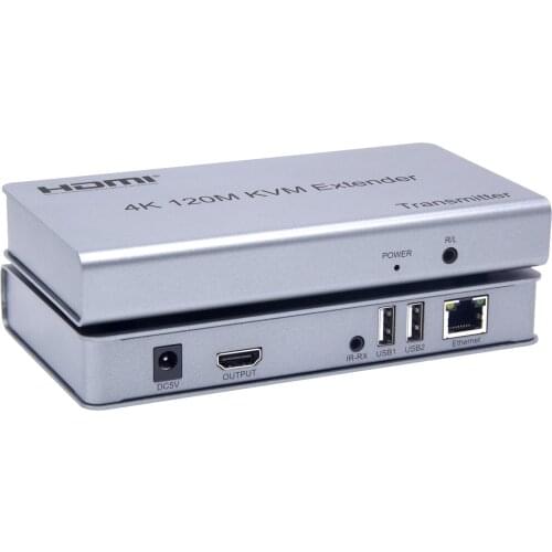 4K HDMI Extender KVM Support USB Mouse Keyboard Extension 120M By RJ45 UTP Ethernet Cable CAT 5E 6 6A 6E Cat6 Cord PC to TV HDTV