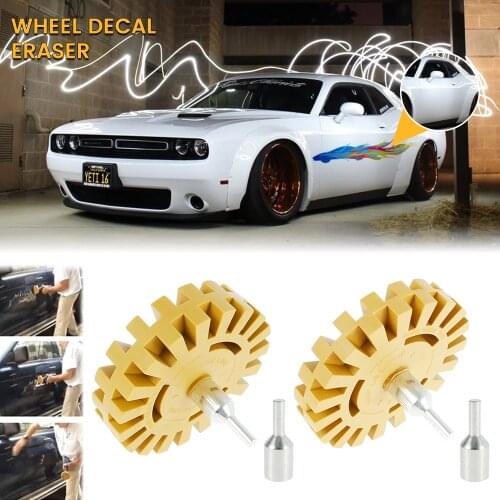 Car Pneumatic Rubber Eraser Wheel Pad Rubber Disk Decal Eraser Paint Cleaner Car Polish Auxiliary Tool Wheel Car Sticker Remover