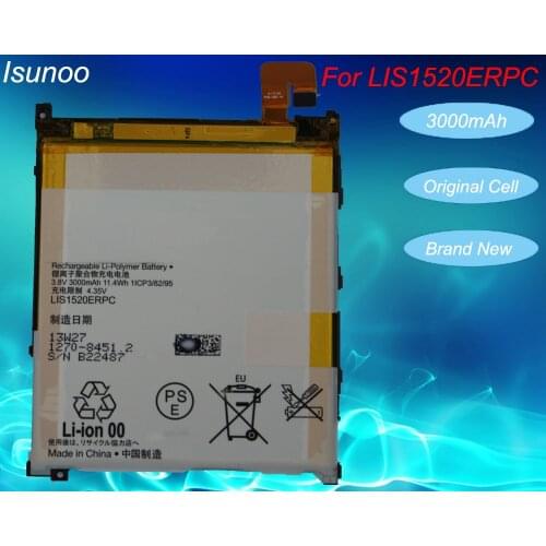 ISUNOOO LIS1520ERPC 3000mAh Battery For Sony Xperia Z Ultra XL39 XL39H C6802 C6806 C6833 battery with repair tools