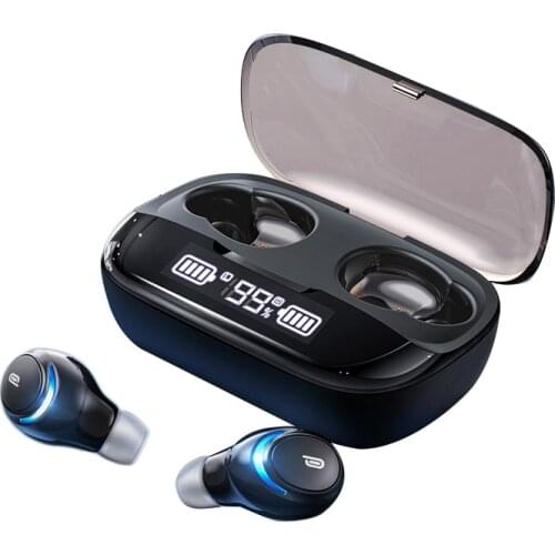 Wireless Headphones,Earbuds Headphones 9D Stereo Sports Waterproof Headphones with Charging Case