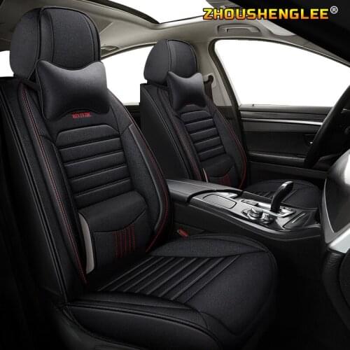 ZHOUSHENGLEE flax car seat covers For jeep grand cherokee wk2 1999 2005 wj renegade compass 2007 patriot accessories seat covers