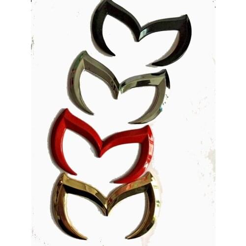 Bat Label Car Tail Tag DIY Modified Car Logo Car Scratch Stickers Black For Mazda Car Stickers Accessories Auto Scratch Repair