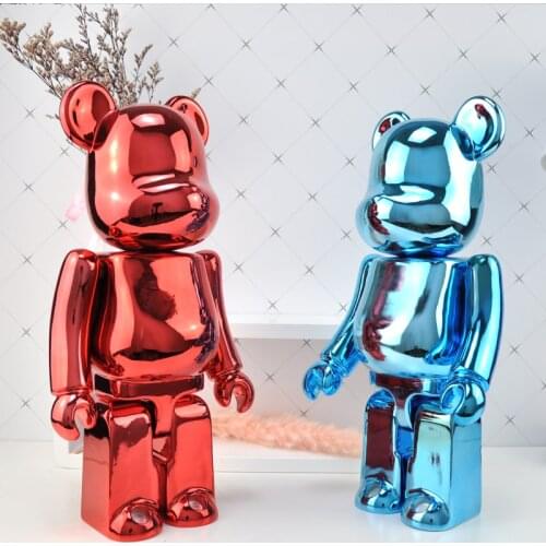 High Quality 38cm Bears Brick DIY fashion Toy For Collectors Medicom Toy Bear Popobe brick Art Work