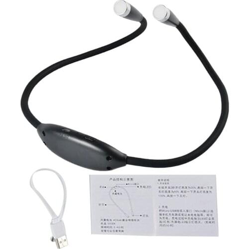 Outdoor 3 Brightness Levels For Bed LED Neck Reading Light Bendable Arms Camping Outdoor 3 Brightness Levels For Bed LED Neck Re