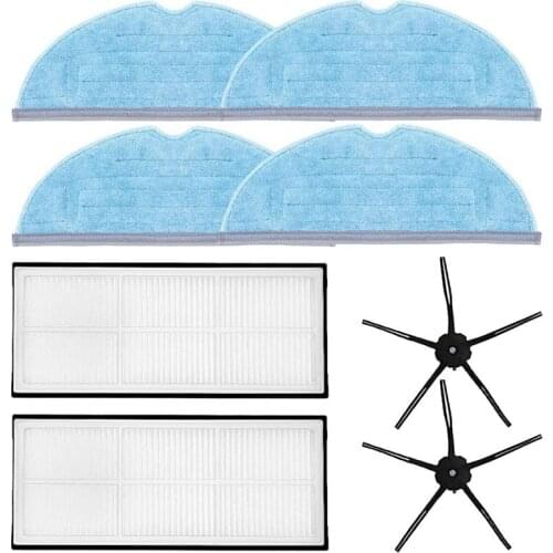 Accessory Set for Roborock S7 T7 T7 Plus Robot Vacuum Cleaner Spare Parts 8-Pack with Filter & Side Brush & Wipe