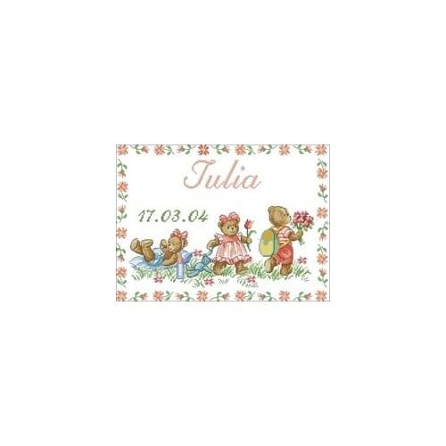 DMC XC1234-Lets go on a picnic Counted Cross Stitch 11CT 14CT 18CT Cross Stitch Kits Embroidery Needlework Sets