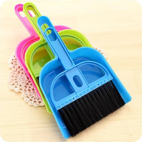 Desktop scanning computer brush keyboard brush mini desktop cleaning brush small broom dustpan set with shovel brush