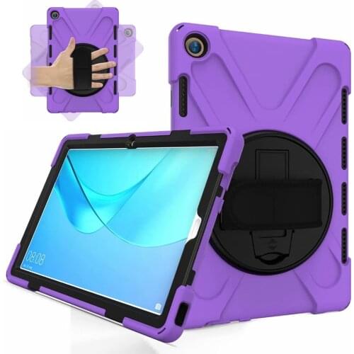 New Armor For Huawei Mediapad M5 10.8 Case CMR-AL09 / W09 10 Pro CMR-W19 360 Hand Strap Shockproof Stand for Huawei M5 10.8 Case