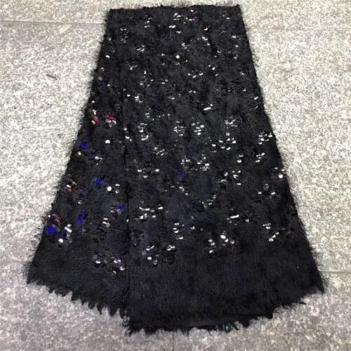 New design embroidery tulle fabric Good quality fashion african net lace fabric YG-562 with flower patternfor winter dress