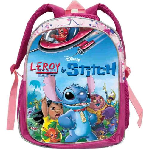 Disney Stitch Backpack For Teens Back to School Bags Boys Girls Birthday Gift Bag Cartoon Stitch Mochilas Kawaii Escolar