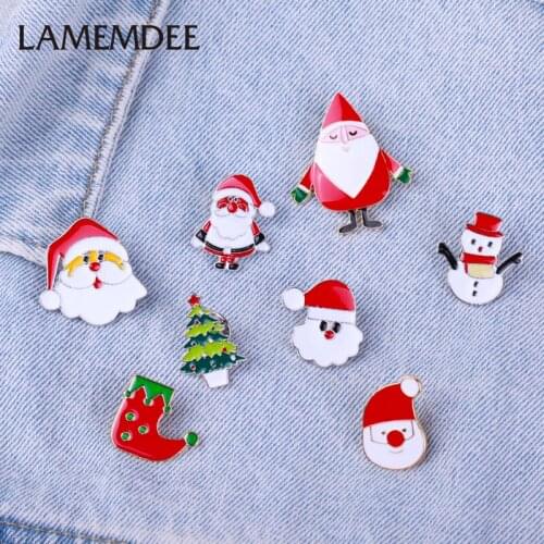 Santa Claus, Christmas tree, Christmas cap socks or metal badge badges jewelry jewelry making Christmas tree decorations