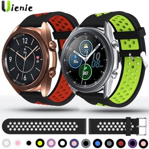 For Samsung Galaxy Watch 3 45mm 41mm Strap Sport Silicone Watchbands 20mm 22mm Watch band Bracelet Galaxy Watch 46mm Active 2