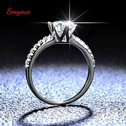 Женские золотые кольца SMYOUE China At AliExpress