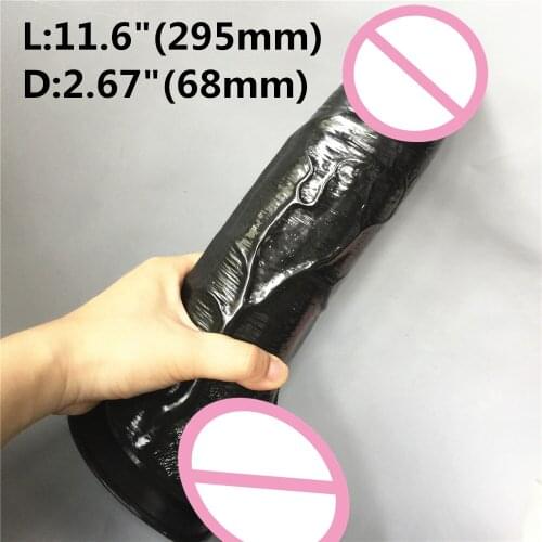11.6 inch (295mm) super Big Realistic Dildo Super Thick Huge Dildos Sturdy Suction Cup Penis Dick for Women Horse Dildo