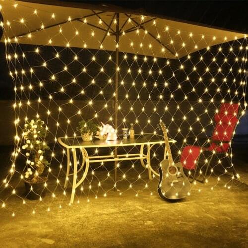 Led Fishing Net Light String Outdoor Waterproof Outdoor Garden Holiday Decoration Christmas Party Decoration Lawn Garden Lamp