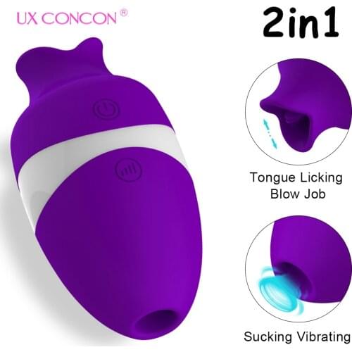 Vibrators for Couples Nipple Clitories Blow Job Silent Suction Tongue Orgasm Powerful Sex Toy for Women Lick Suck Vibration