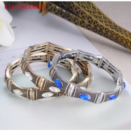 XIAONIANSHI originality bohemian retro flower bracelet for women Turkey style vintage crystal bracelet jewelry accessories best