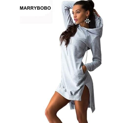2020 Women Long Sleeve Tracksuit Hoodies Sweatshirt Pockets Pullover Svitshot Female Slim Hoody Dress Ladies Casual Vestidos