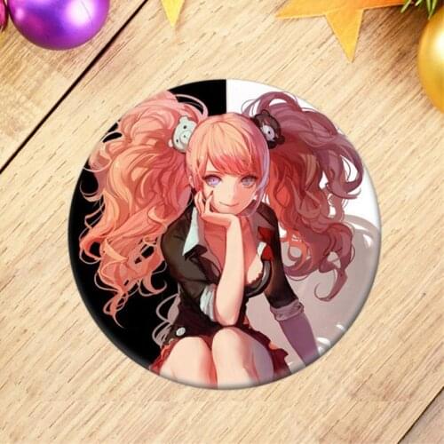 1pcs Danganronpa Cosplay Badge Monokuma Brooch Pin Enoshima Junko Collection Badge For Backpack Clothes