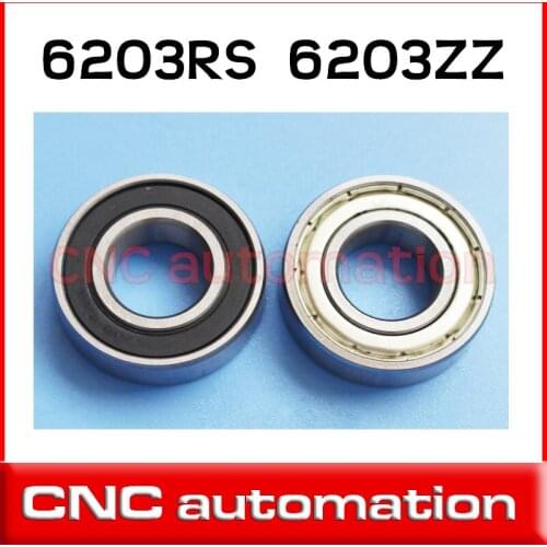 2pcs 6203 6203Z 6203ZZ 17*40*12 mm chrome deep groove bearing 6203RS 6203-2RS S6203RS stainless magnetic bearing