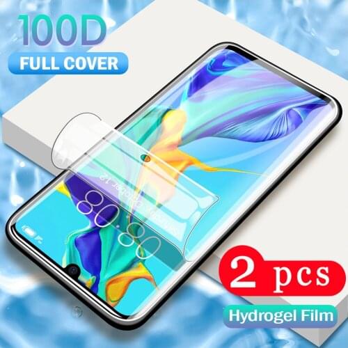 2Pcs soft full cover protective film for huawei P40 lite E pro plus P30 P20 pro hydrogel film phone screen protector Not Glass